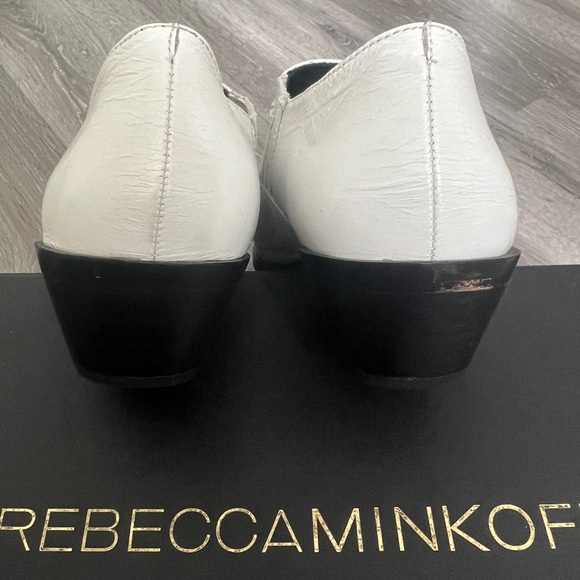 Rebecca Minkoff White Koso Cowboy Booties size 8 - Picture 5 of 9